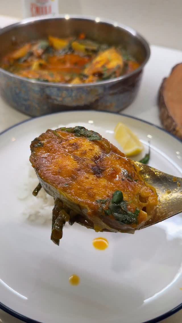 Pangash Fish Curry with Potatoes & Long Beans . . Recipe: Pangush Mach ...