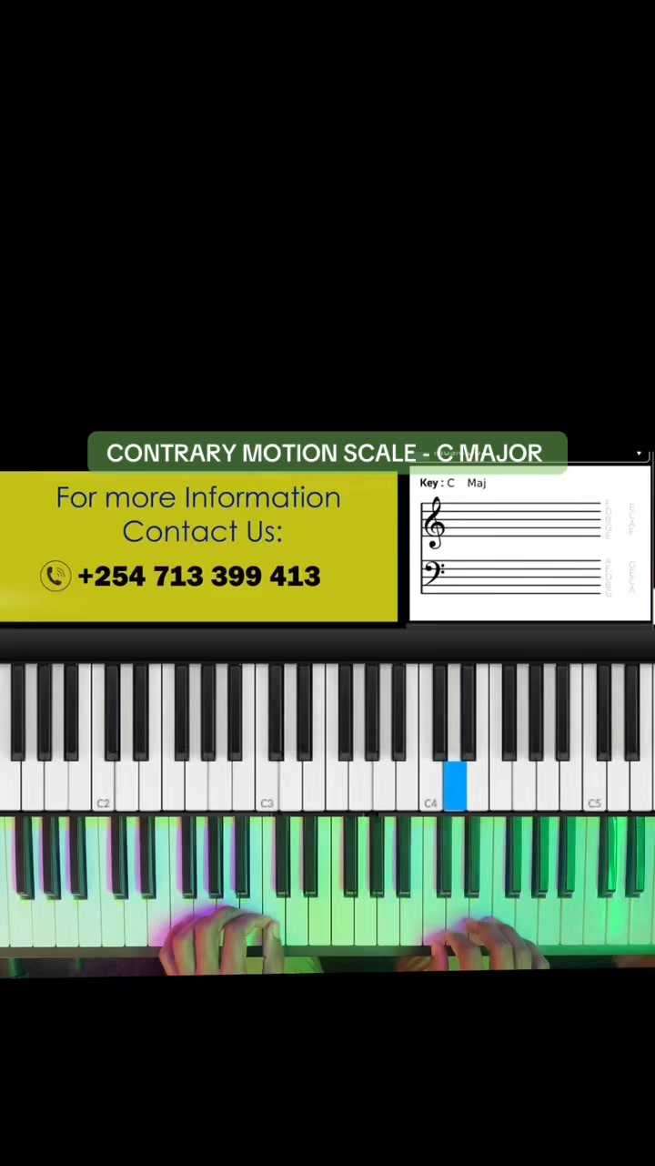Contrary motion scale on C major #knowpiano_with_nickmzera | Nick M ...