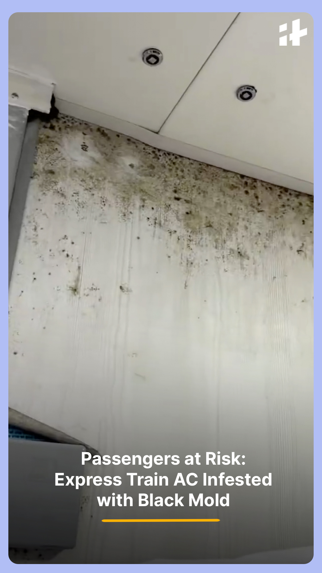 A shocking rail safety scandal has emerged on Express 14621! Black mold ...