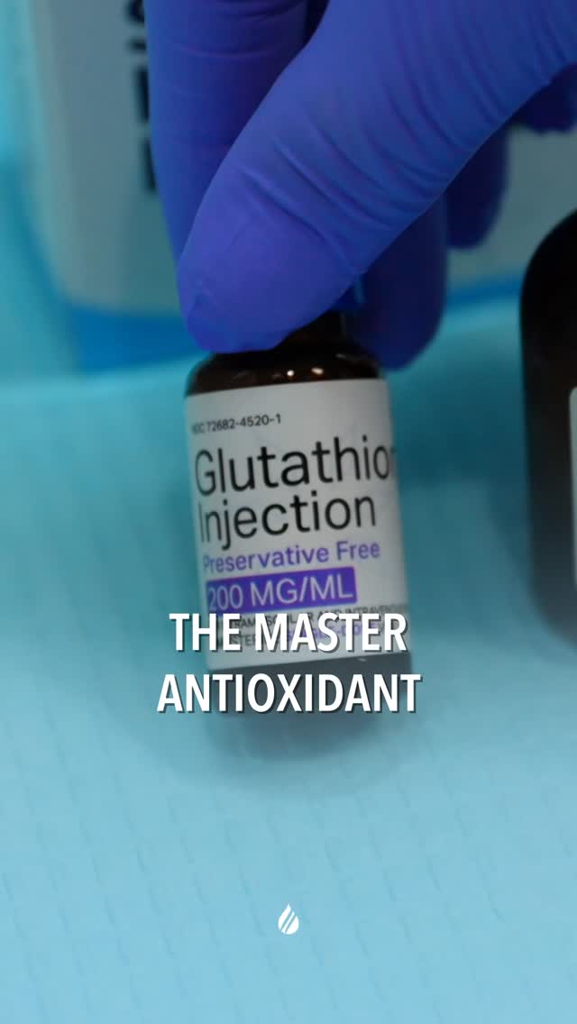 Your body deals with a lot behind the scenes. Glutathione helps it keep up. ✨💧, Often called the body’s “master antioxidant,” glutathione plays an important role in protecting cells from oxidative