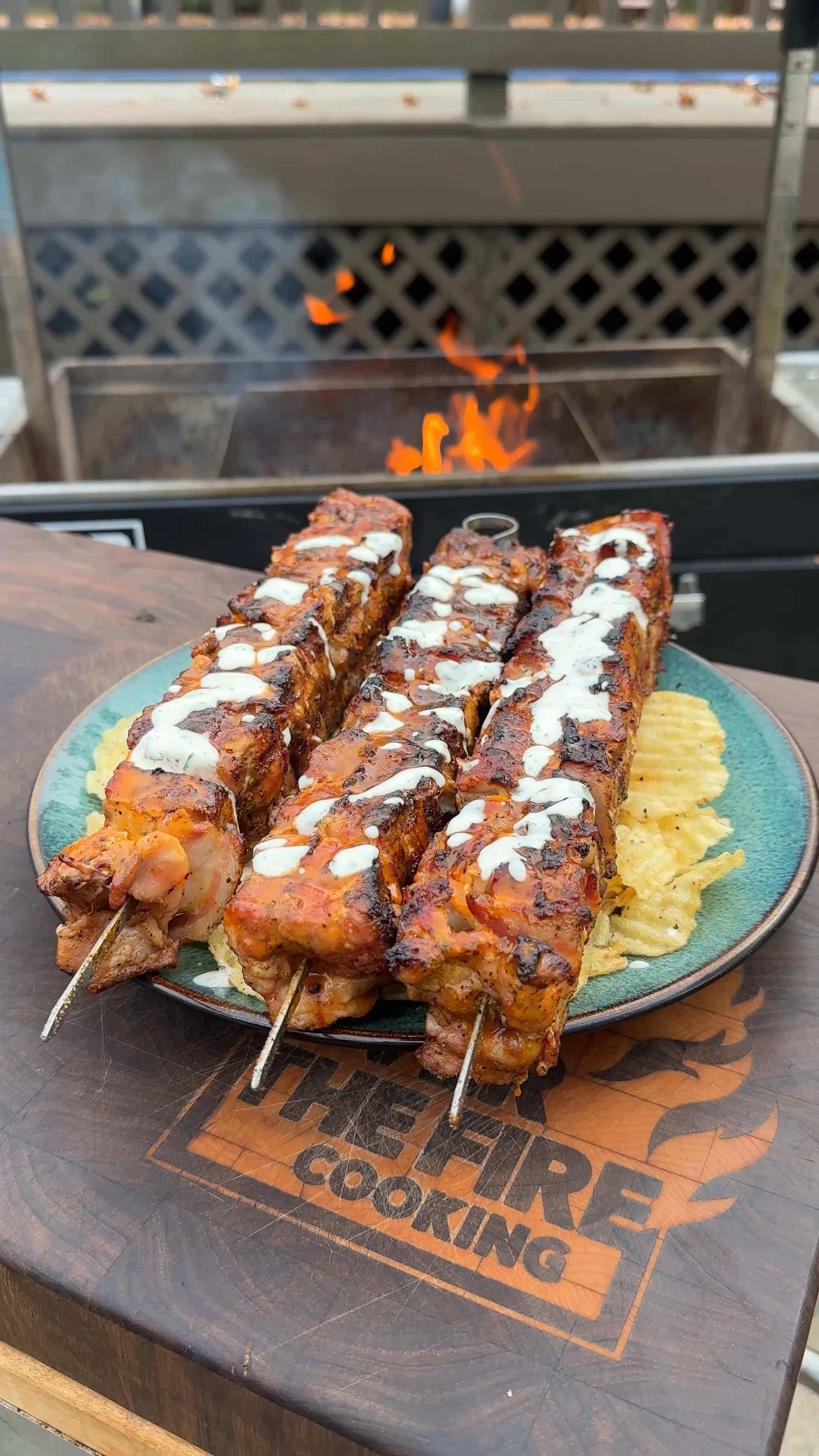 Chicken Bacon Ranch Skewers 🍗🥓🌿🔥 Epic Giveaway on my Instagram. Check ...