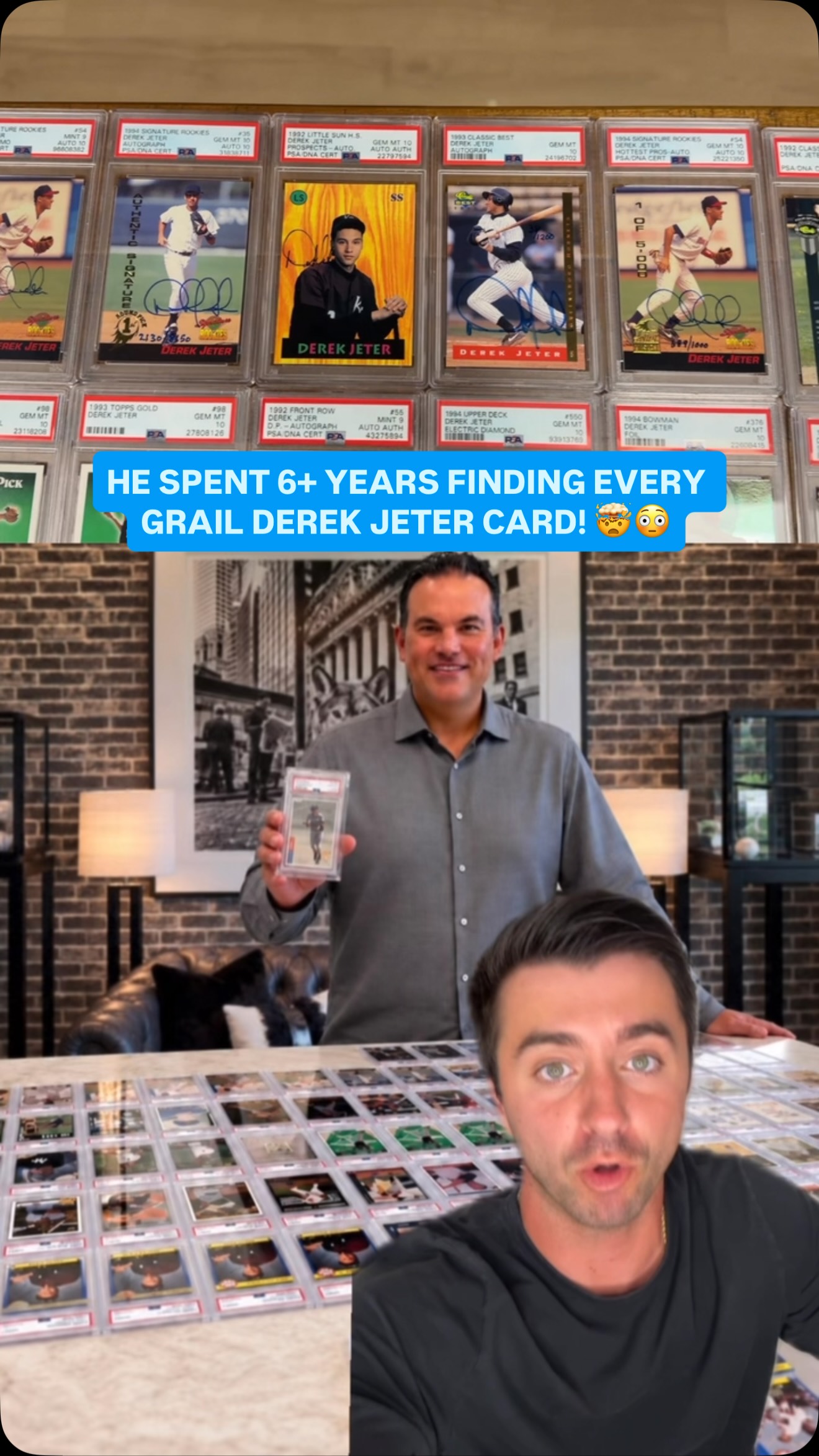 He built the world's best Derek Jeter card collection