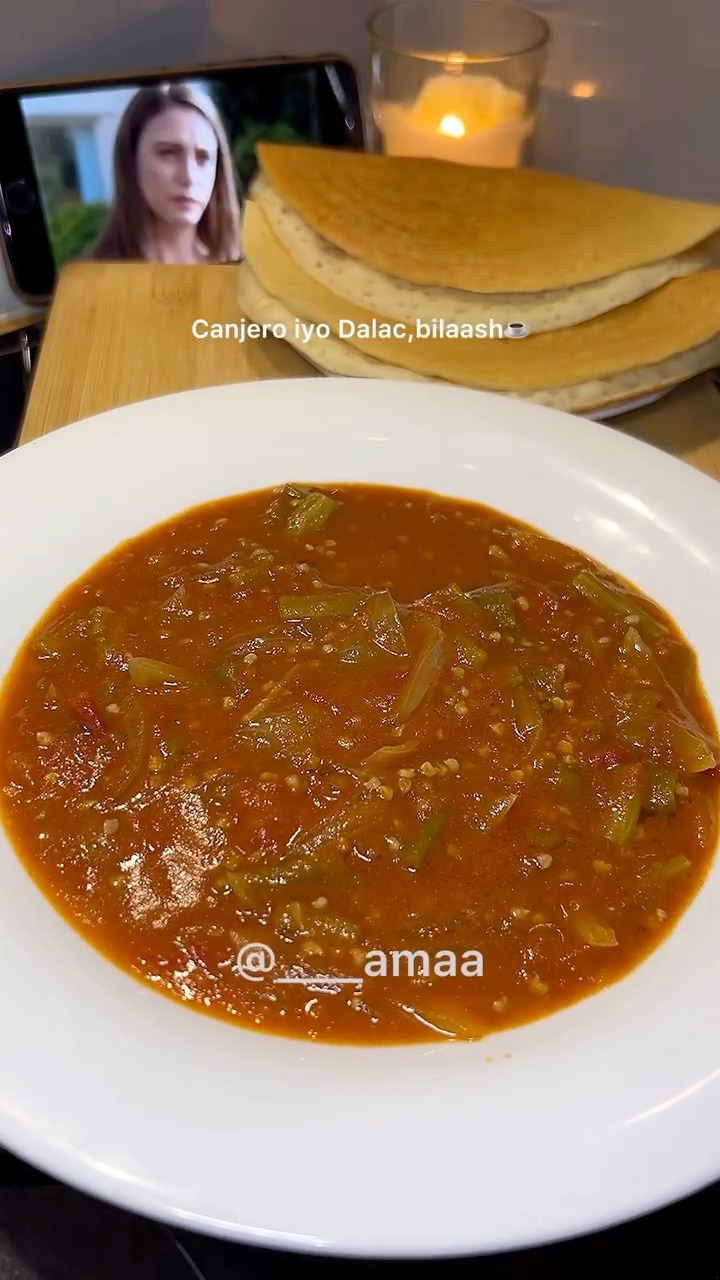 Episode 62]My Somali dalac bilaash 🇸🇴-soft okra, tomato, a little ...