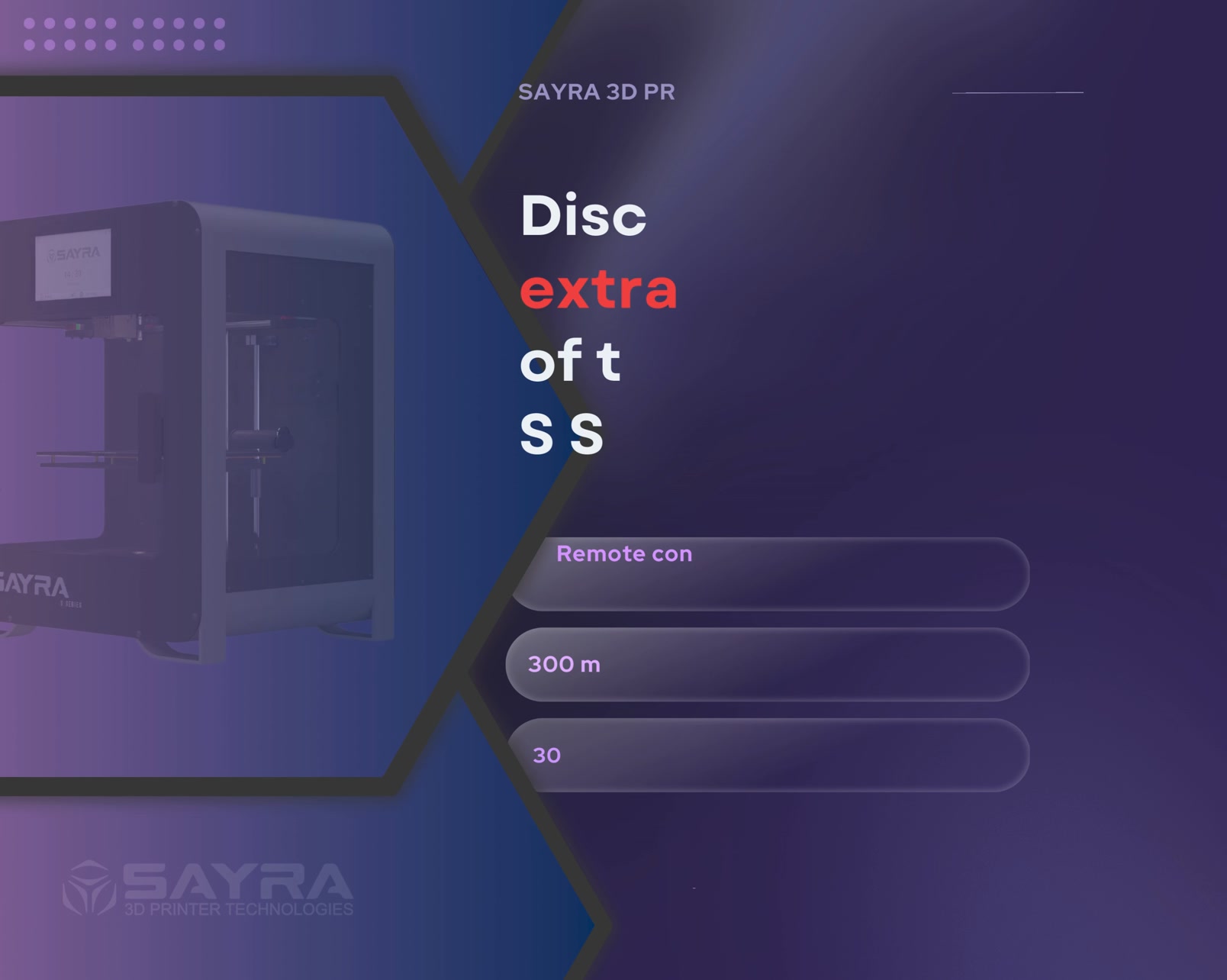 Sayra 3D Printer Technologies | Istanbul
