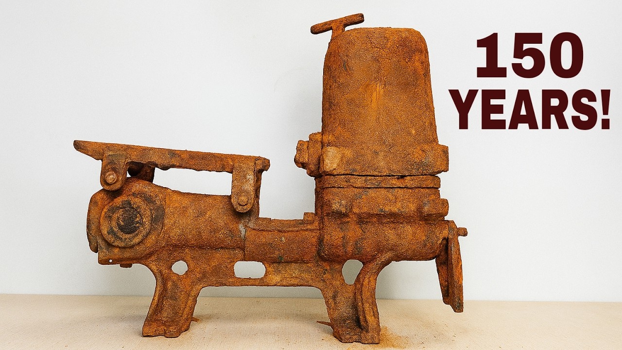 Extremely Rusty Antique DONKEY PUMP Restoration #metal #oldthings # ...