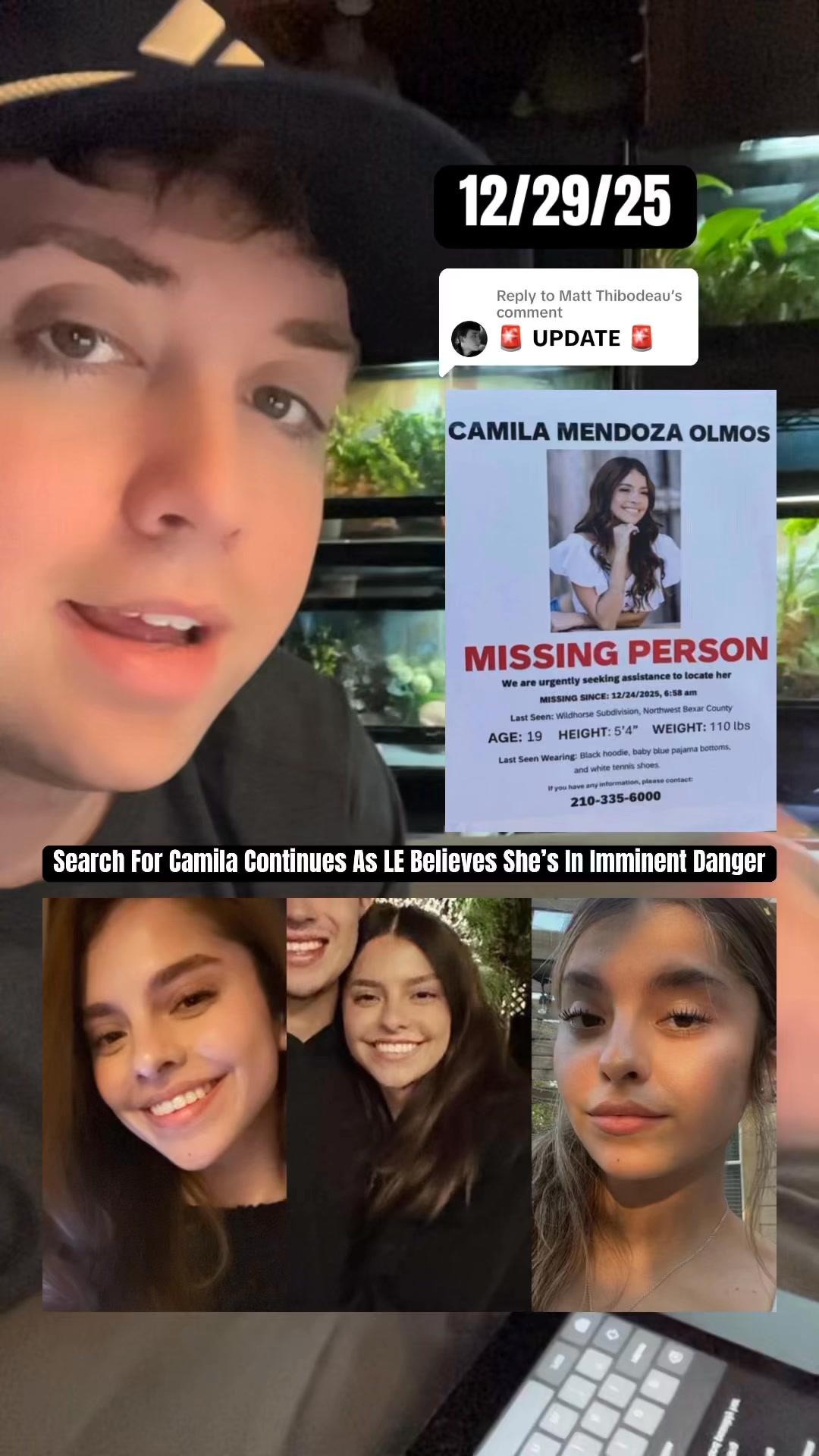 #CamilaMendozaOlmos, a San Antonio teenager last seen on Christmas Eve ...