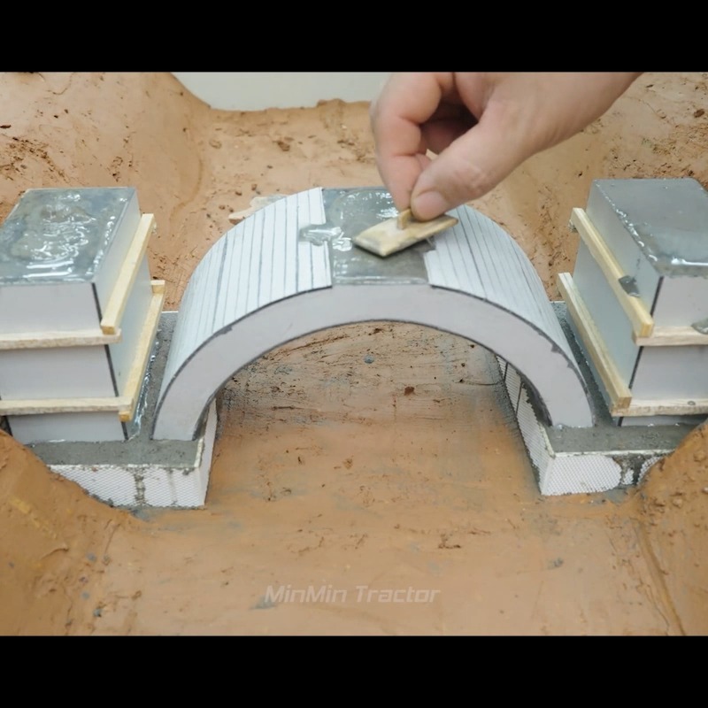 Amazing mini bridge making 🤯 #construction #minibridge #tinyhome # ...