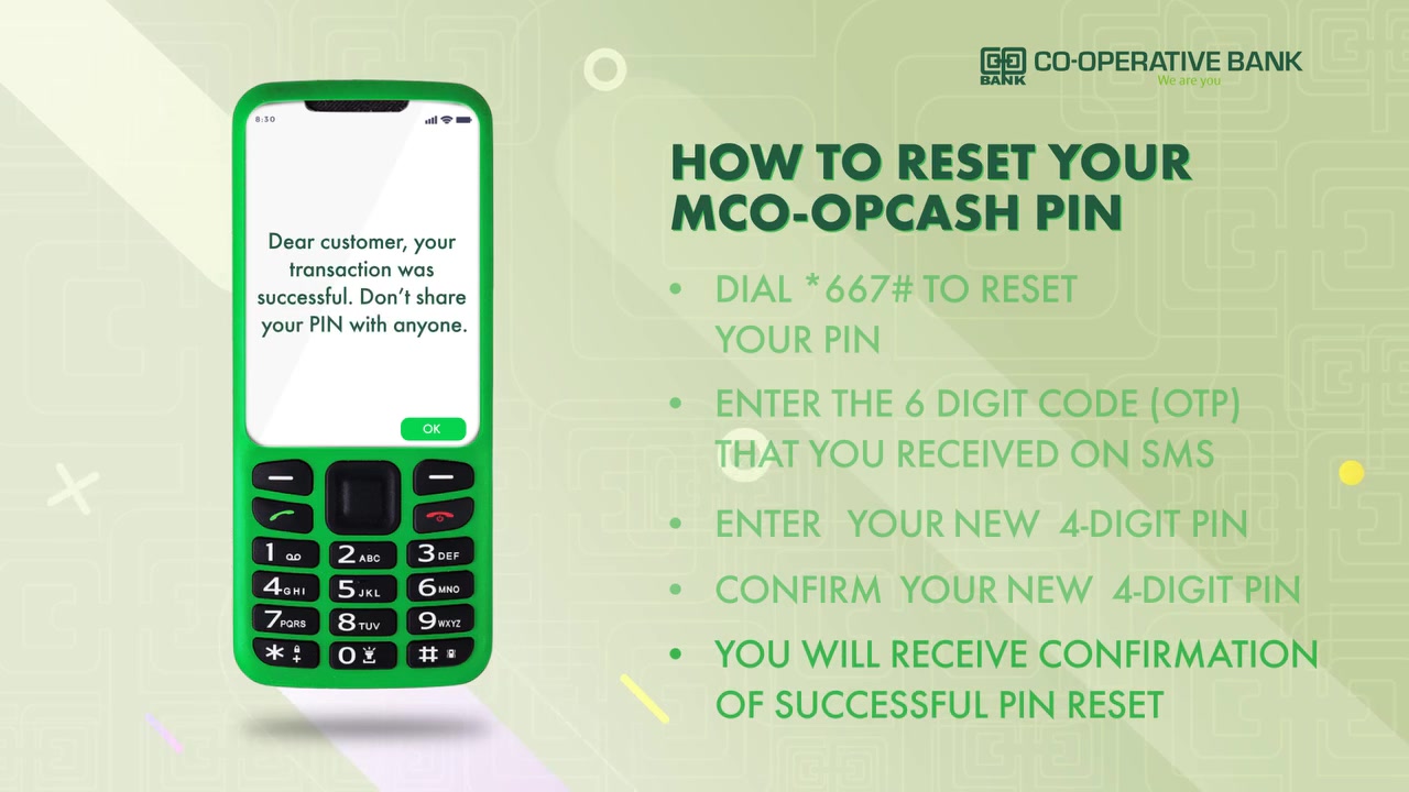 Need to reset your MCo-opCash PIN? Skip the branch visit — just use ...