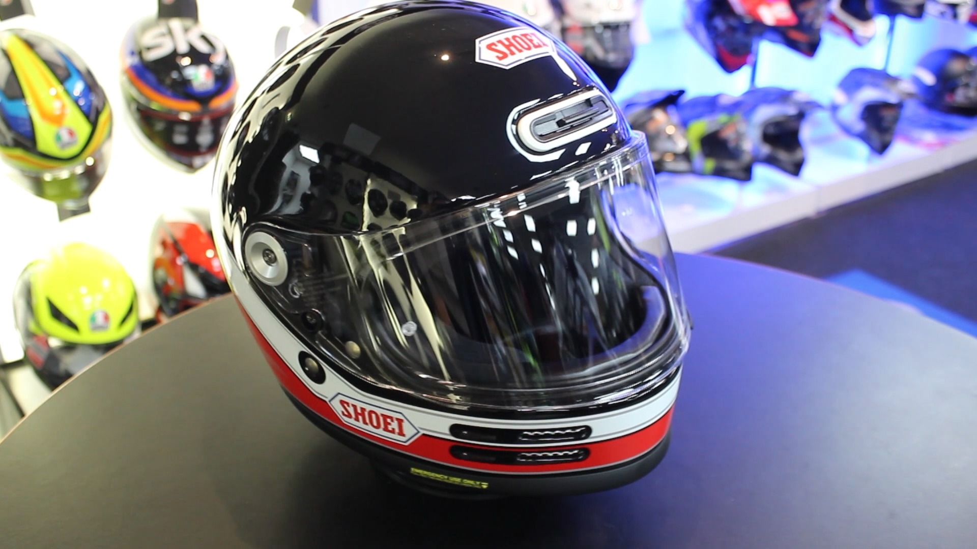 NEW the Shoei Glamster Abiding Helmet (Black|Red) RRP £539.99 A
