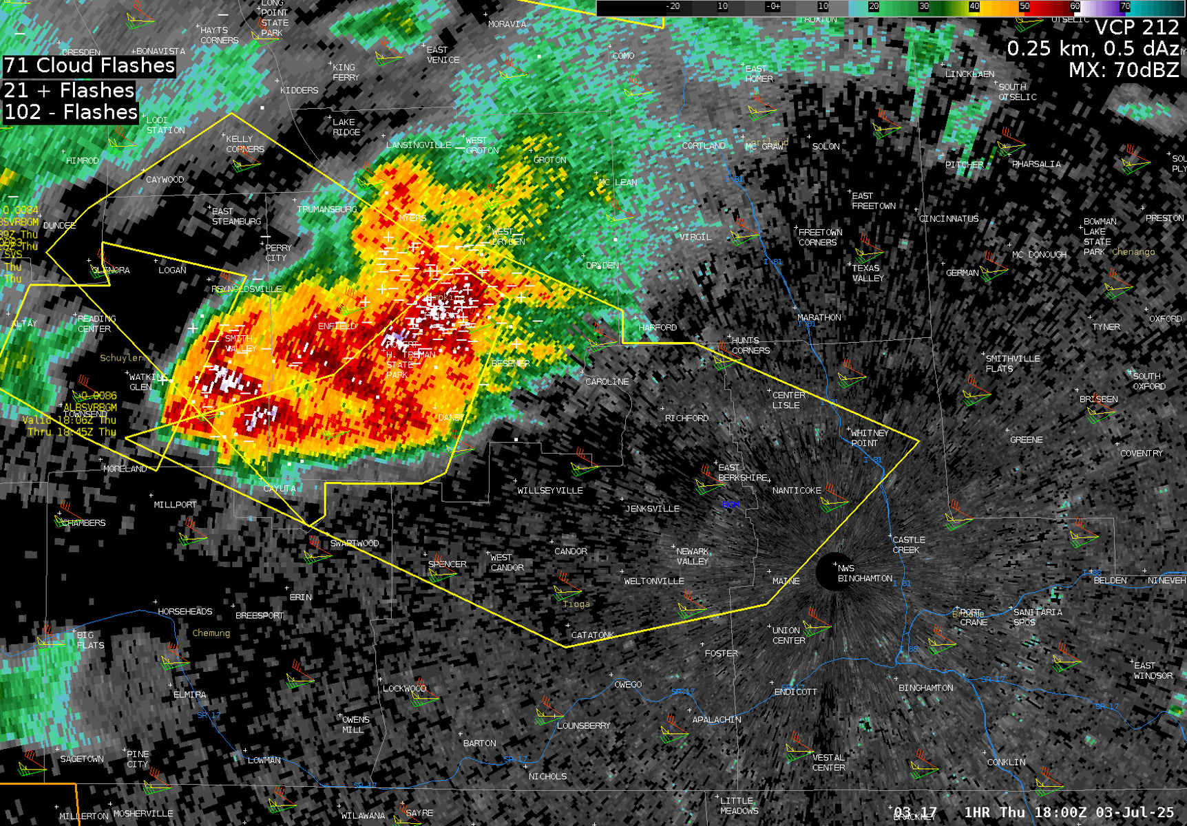 [2:10 PM EDT 7/3/25] TORNADO WARNING for Tompkins County has expired. A ...