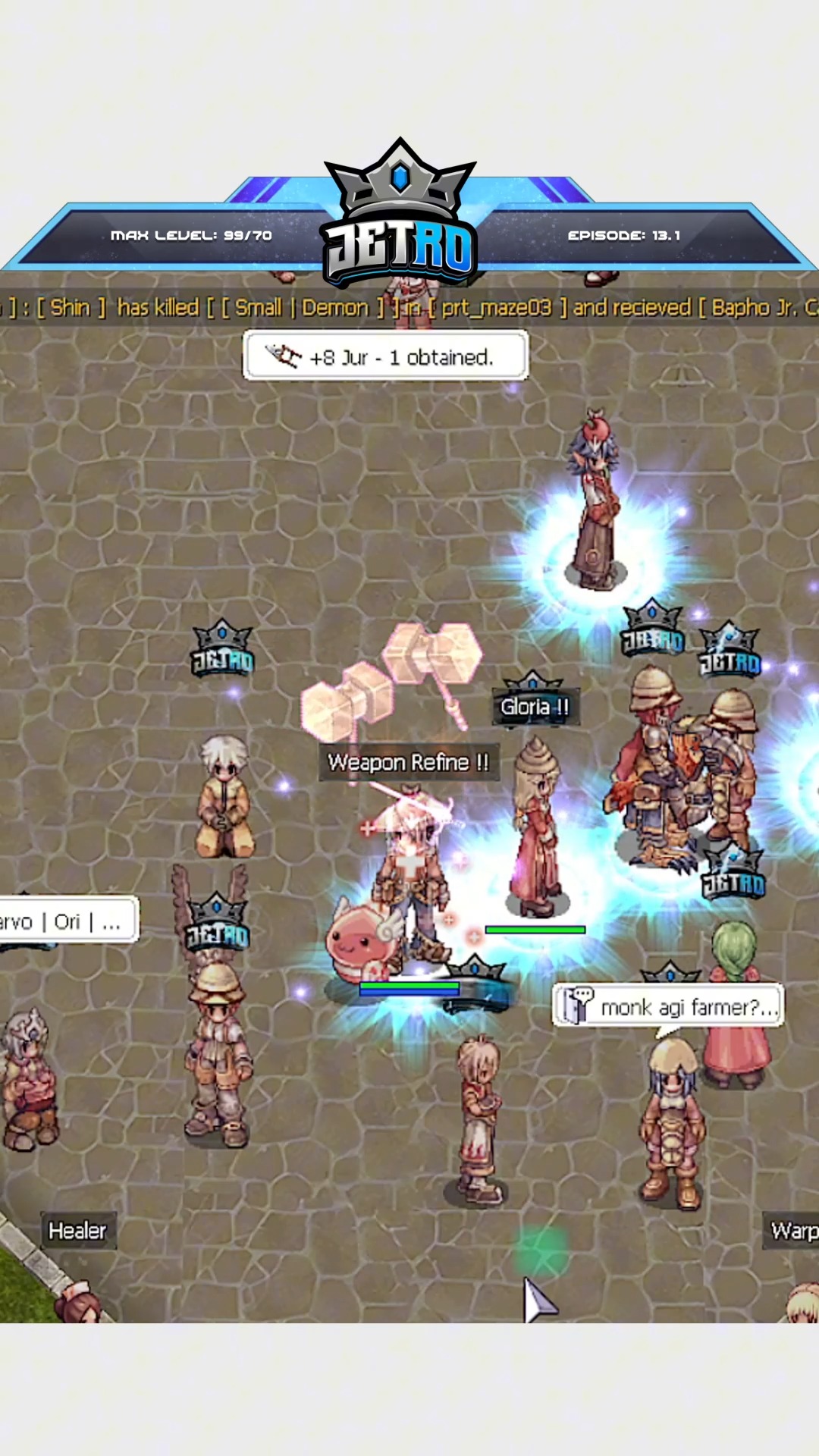 Refine bonus effect in JetRO (Ragnarok Online) #RagnarokClassic # ...