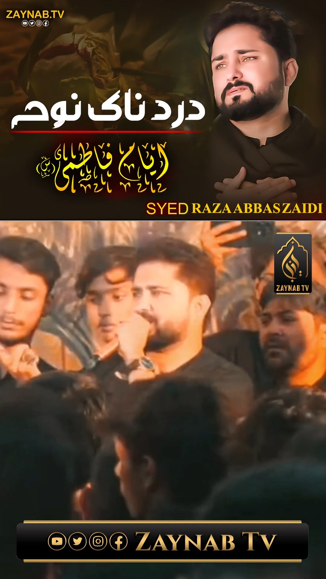 Ayyam e Fatmiyah (S.A) Noha 2025 💔 | Aaj Meri Maa Chali Gai | Syed Raza ...