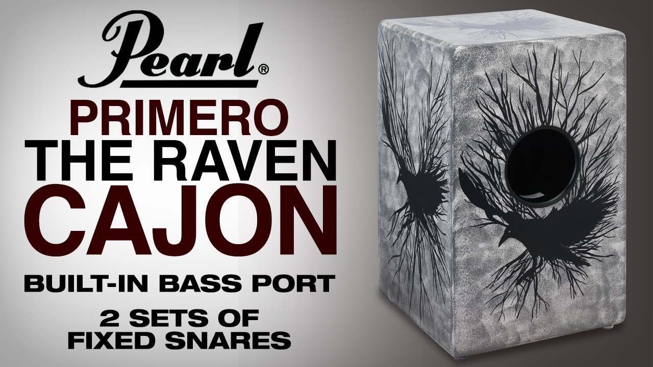 The PBC123BBR Pearl Primero Raven Cajon is constructed using MDF