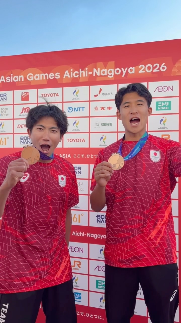 👏 #アジア大会 男子ビーチバレー⛱️ 3位決定戦 🇯🇵日本vsタイ