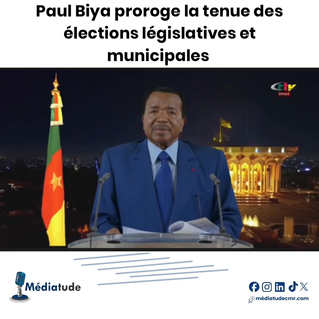 🔴[VIDÉO-REPLAY] Sur la CRTV, Paul Biya annonce un "réajustement" du ...