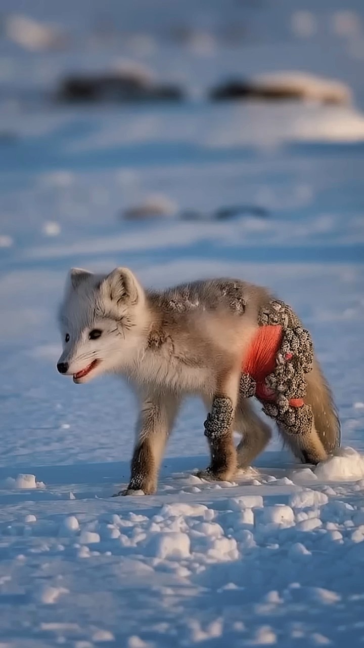 Poor Snow Fox Getting Hurted By Million Of Barnacles, Saved By Kind ...