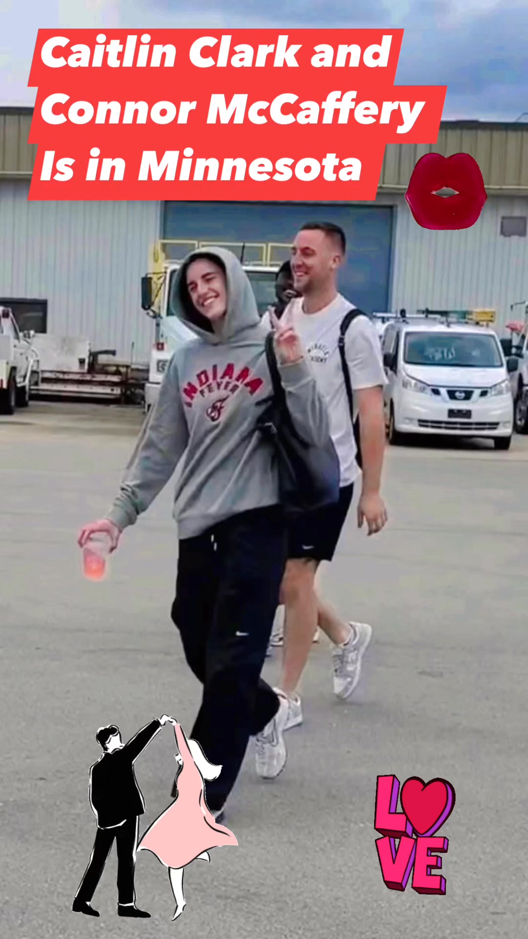Caitlin Clark and Connor McCaffery is in Minnesota #caitlinclark #cc # ...