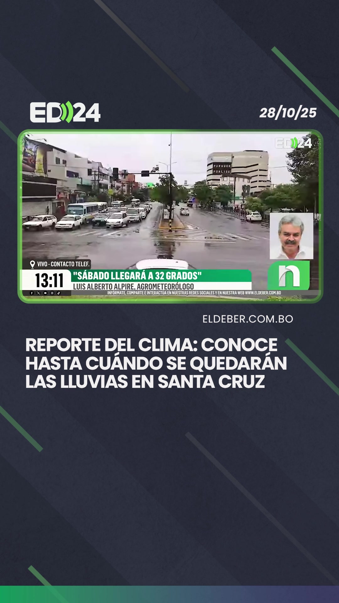 El agrometeorólogo Luis Alberto Alpire, brindó un panorama detallado ...