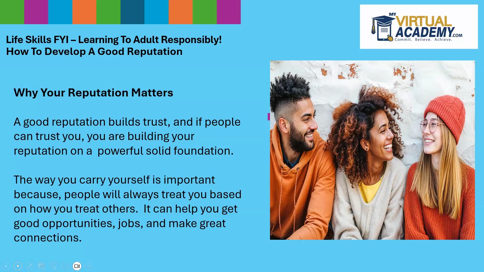 Life Skills FYI for 5/22/25 - How To Develop A Good Reputation | My ...