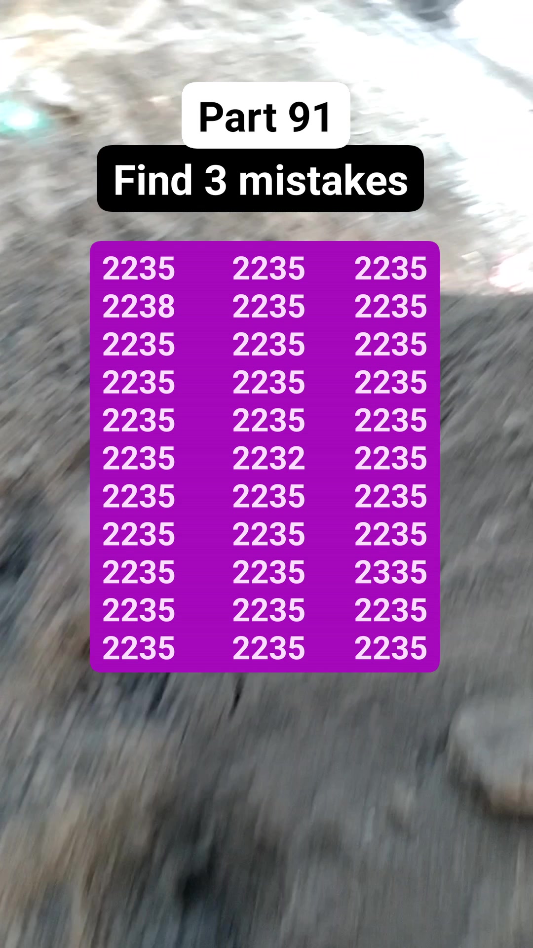 Can you find all 81 s?? #fbreels #fblifestyle #mistakevideo #challenge