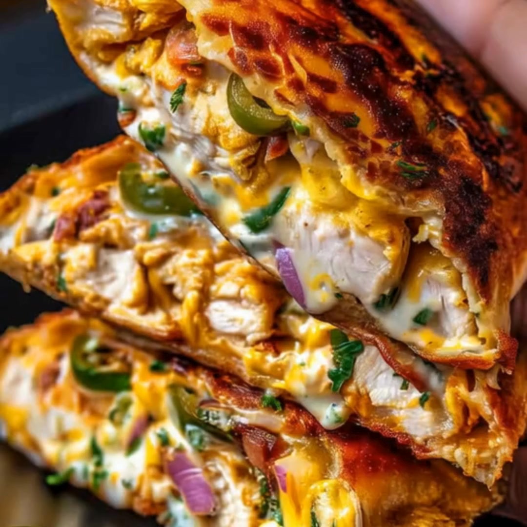 Loaded Jalapeño Popper Cowboy Butter Chicken Crunchwrap with Crispy ...