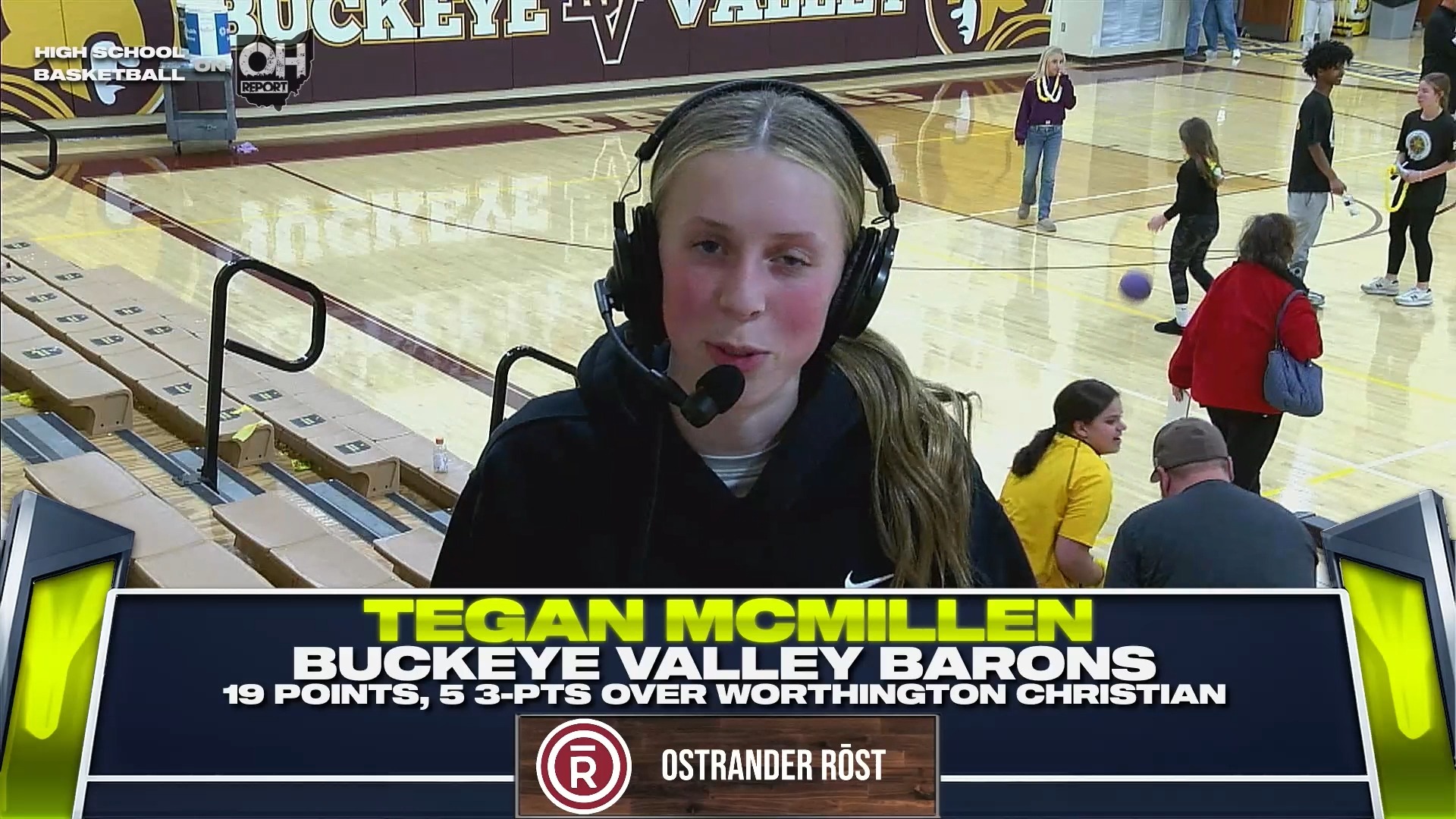 Our Ostrander Rost MVP Player of the Game was the game's leading scorer ...