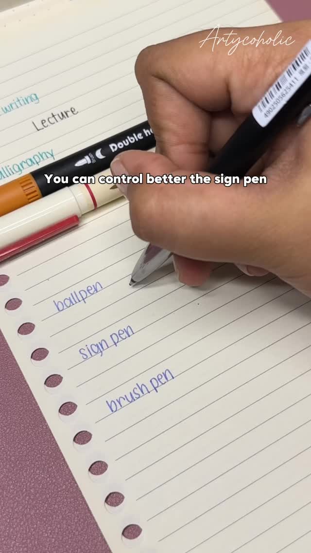 Sign pen is easier to use 🙂‍↕️ #reels | Artycoholic | Facebook