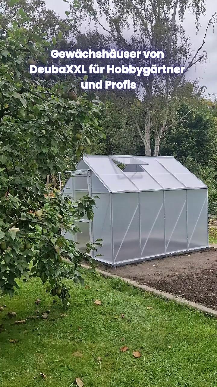 🌱 Der Herbst ist da – aber deine Gartensaison muss noch nicht vorbei sein., Mit dem GARDEBRUK® Alu-Gewächshaus schaffst du geschützten Raum für deine Pflanzen. Zwei Dachfenster unterstützen die