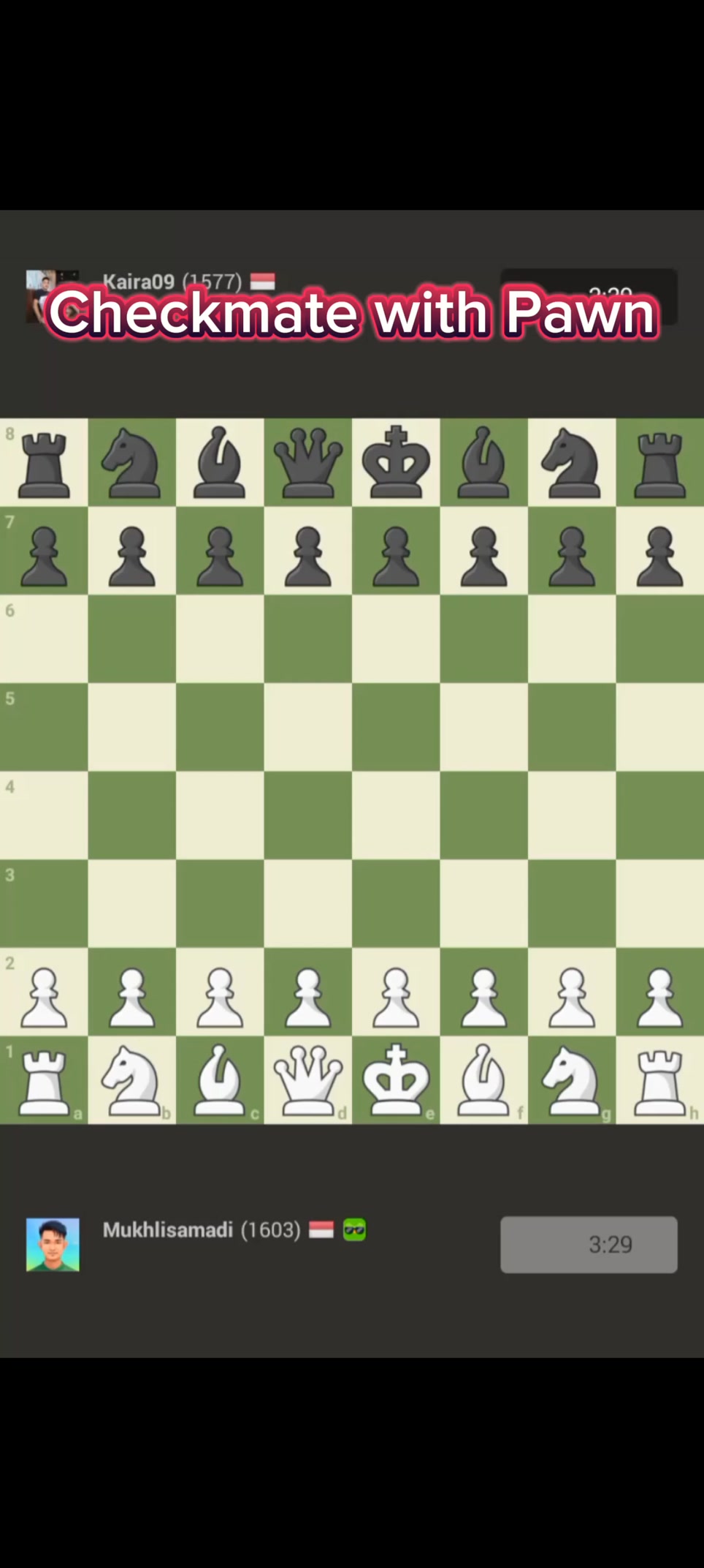 Checkmate with pawn #chess #trikchekmate #forall #fyp #games #foryou # ...