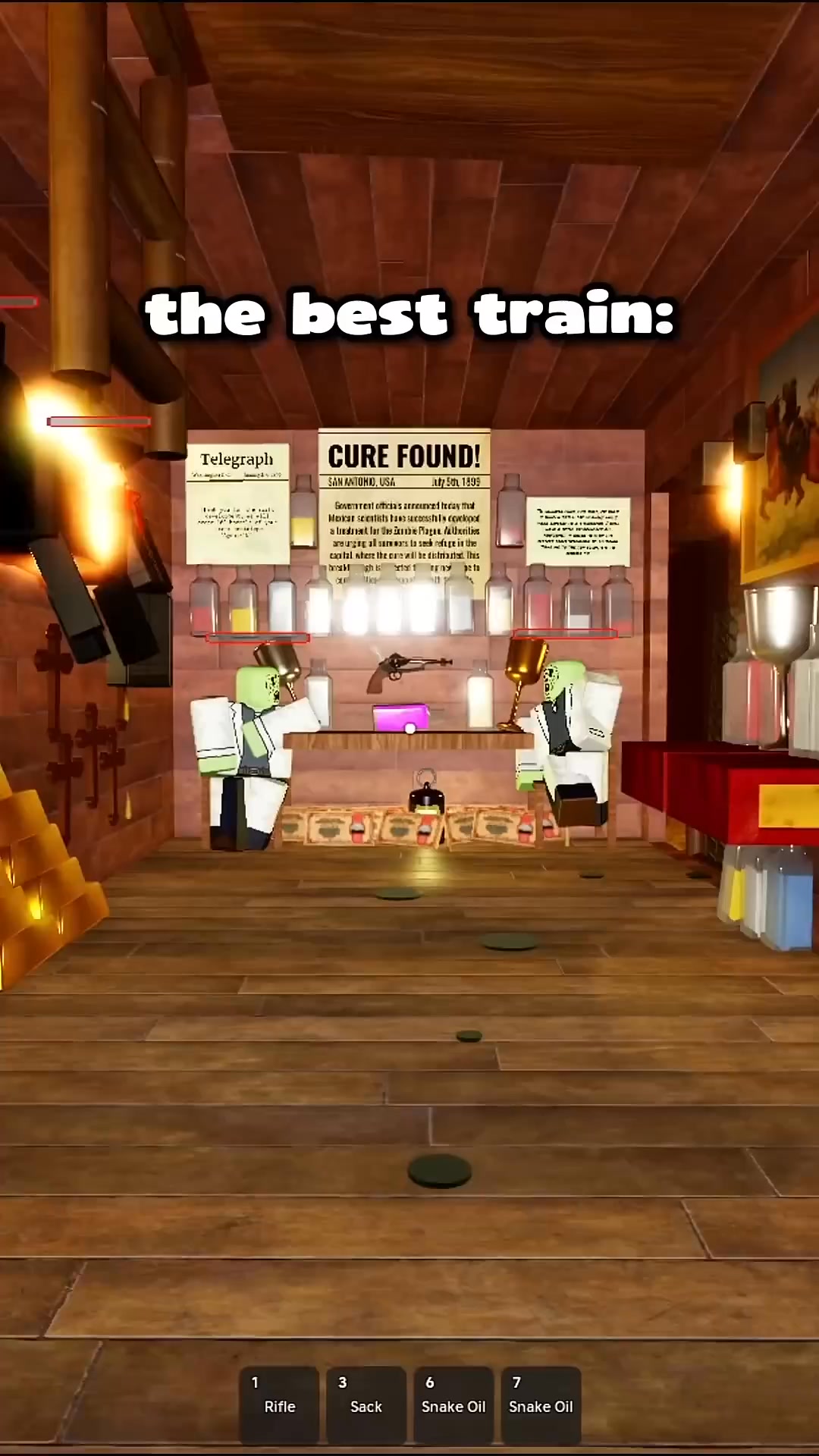 I built the best potion train in Dead Rails 🧪#roblox #shorts
