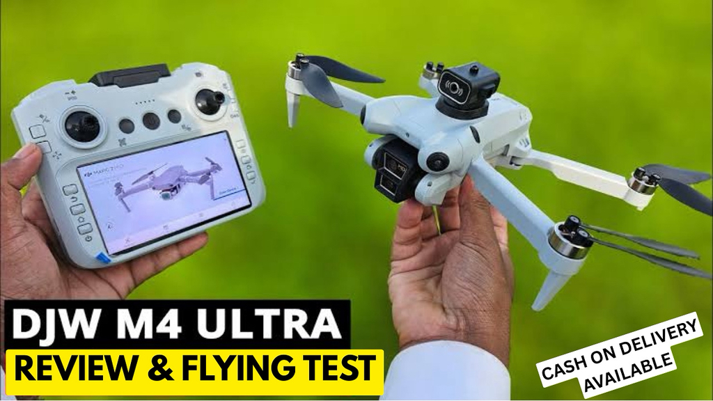 DJW M4 Ultra Drone Review | Display Remote Test | 4K Camera Drone Under ...