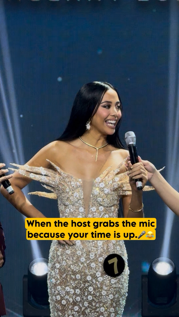When the host grabs the mic faster than your ex left the relationship ...