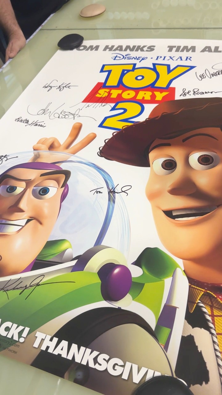 Signed 1999 Movie Poster by the cast of Toy Story 2! #Toystory2