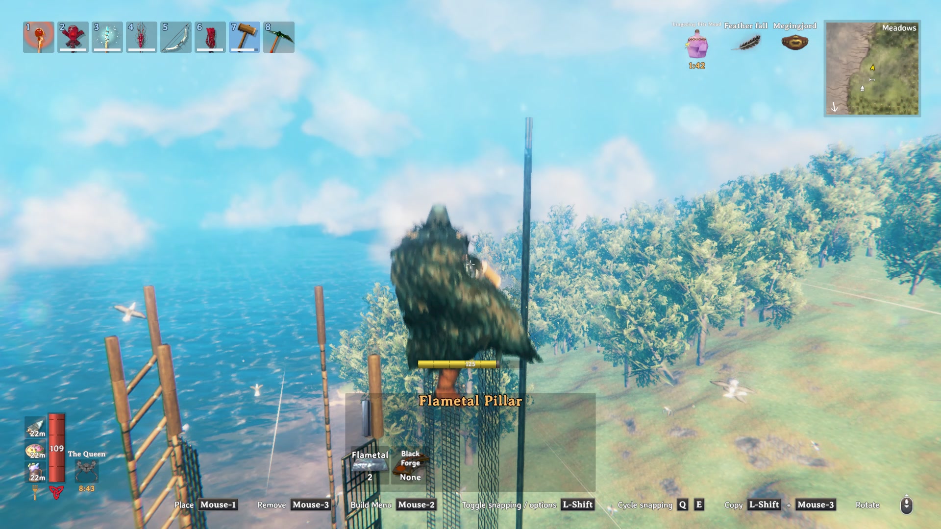 VALHEIM Building Community | I was curious one day, and did this little ...