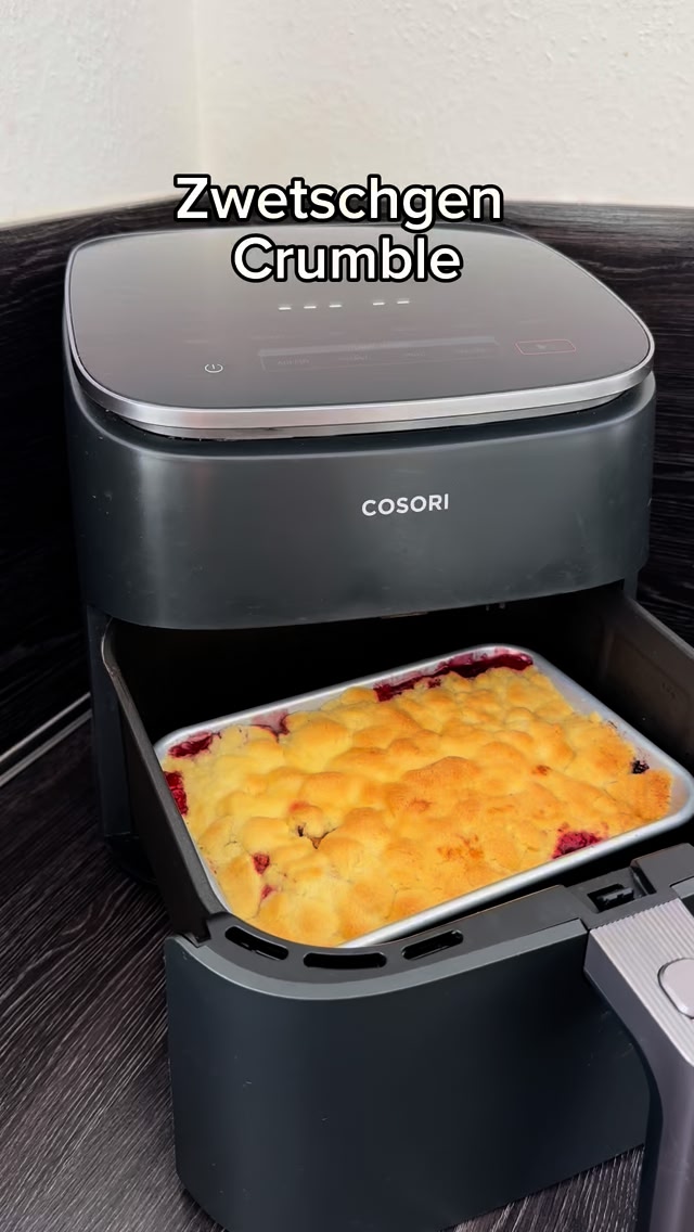 Zwetschgen Crumble Zutaten: Butter für die Form 300 g Zwetschgen 1 Pck ...