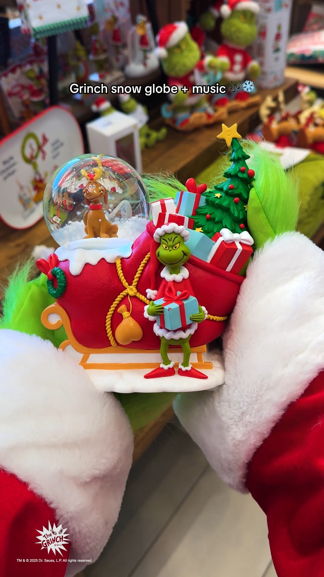 Swoosh through the holidays in style with the Grinch. ⛷️💚🎅 Shop him and more holiday gifts and decor from Dr. Seuss's How The Grinch Stole Christmas!™ in Hallmark Gold Crown stores and