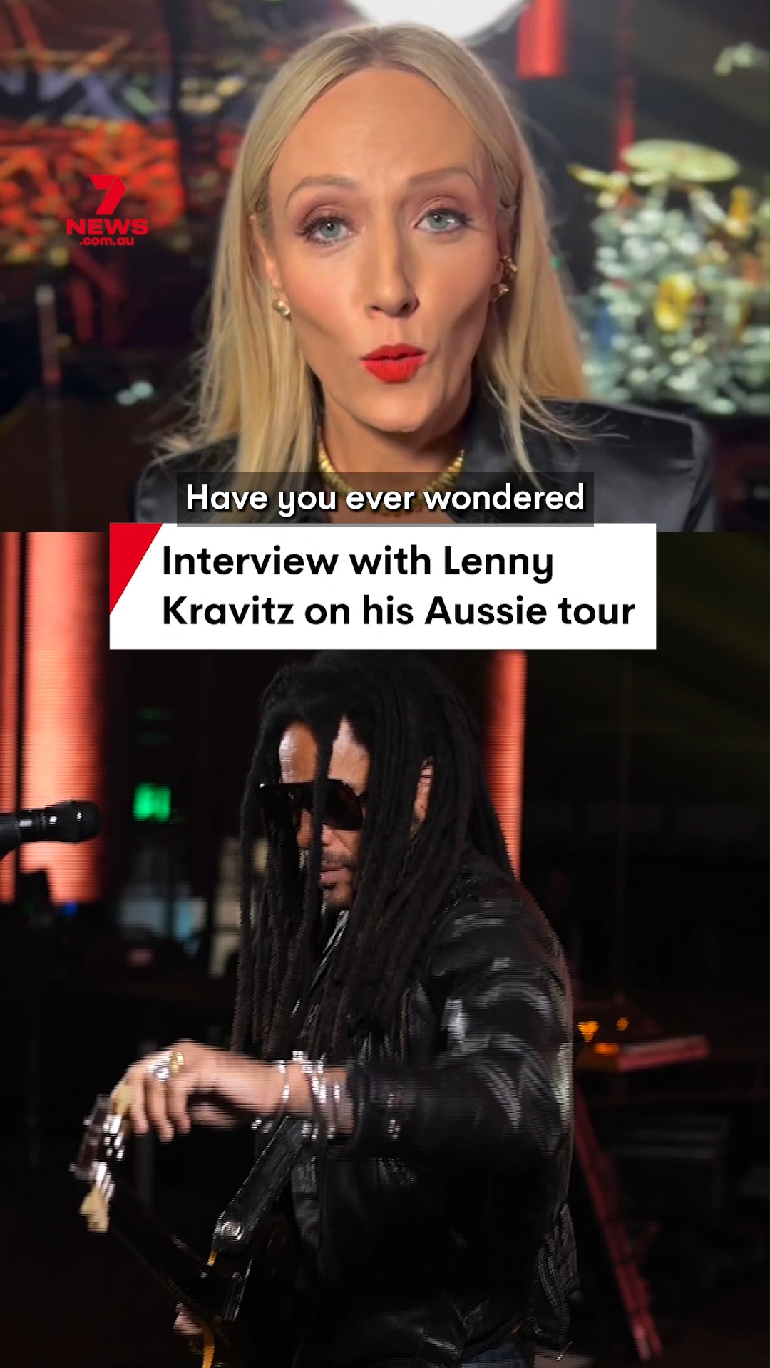 Legendary rocker Lenny Kravitz sits down exclusively with Sally Bowrey ...