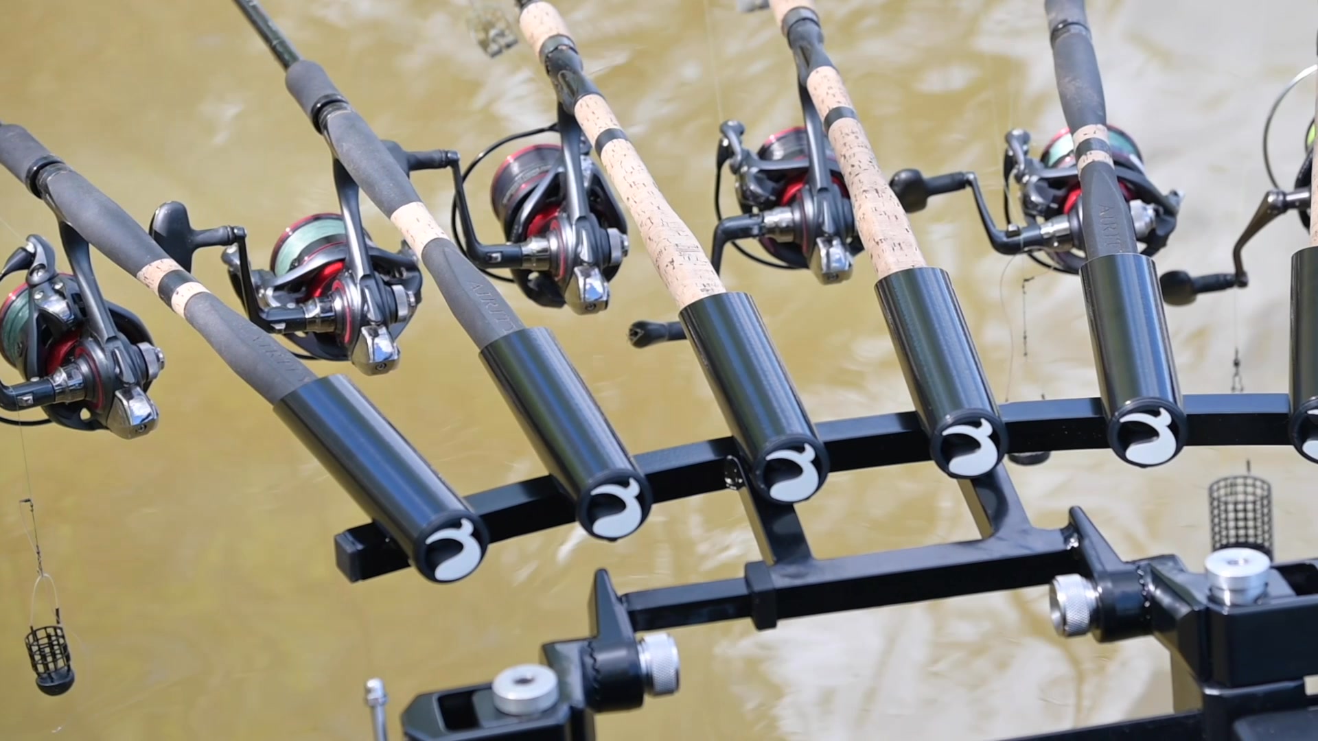 fishing boat rod holders uk Rods Holder, Aluminum Alloy 360 Degree Adjustable Boat Rods Holder Pole Foot Clamp Racks for Fishing Accessories Sports & black made of injection molded polypropylene Fishing Rod Holder - Stainless