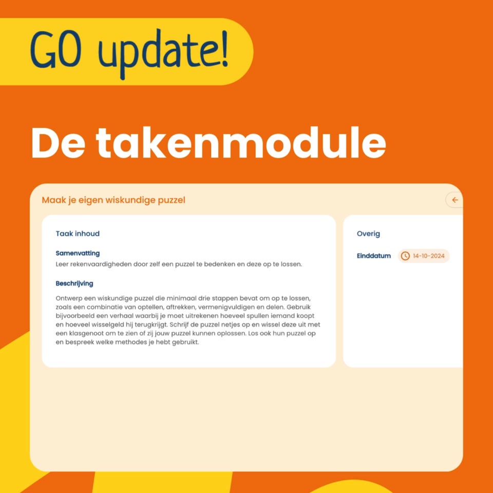 Nieuw in Prowise GO: de Takenmodule! 📝 Met de nieuwe Takenmodule zet je ...