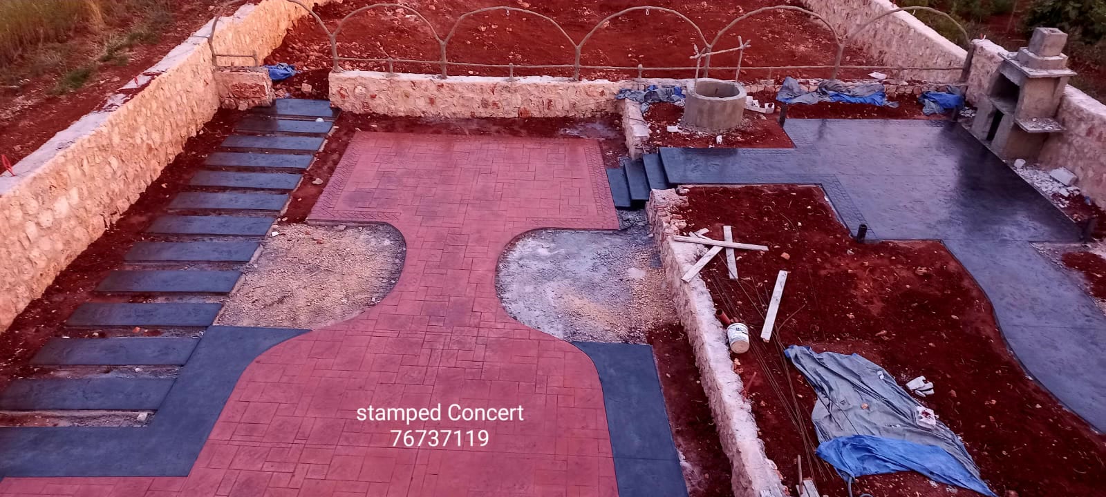 باطون ملوّن و مطبَع Stamped Concert