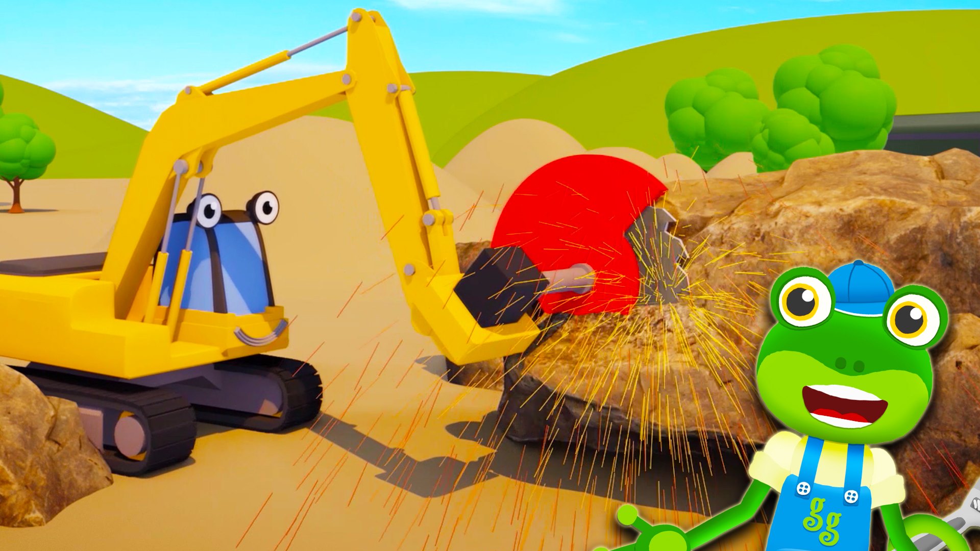 Gecko's Diggers | Gecko visits Eric the Excavator at the construction ...