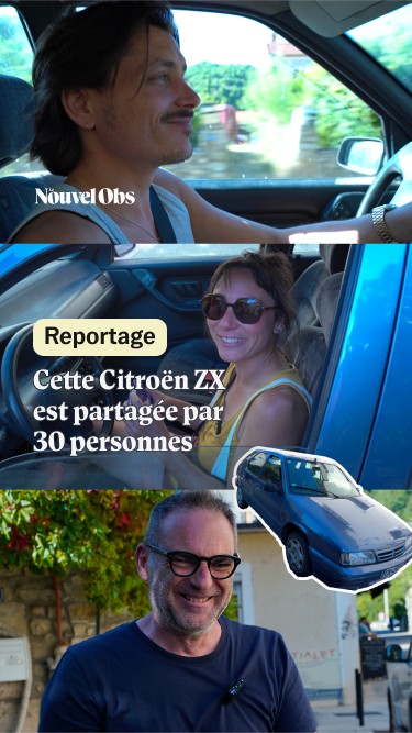 Cette vieille Citroën ZX est partagée par 30 habitants d'un