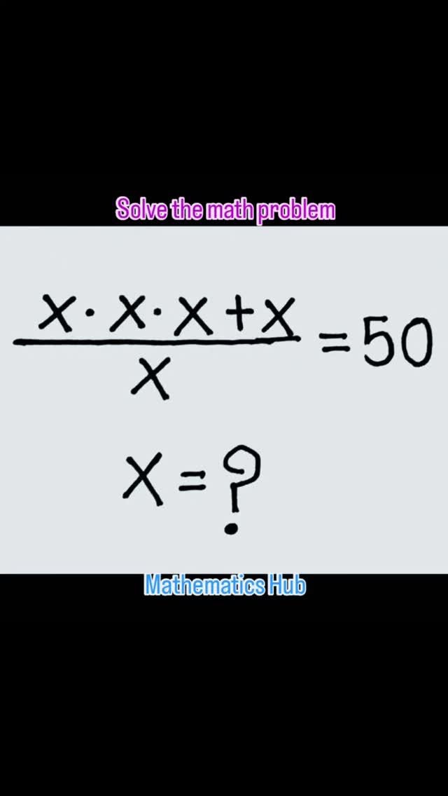 Solve the math problem #viralreels #viral #maths #solve | Mathematics ...