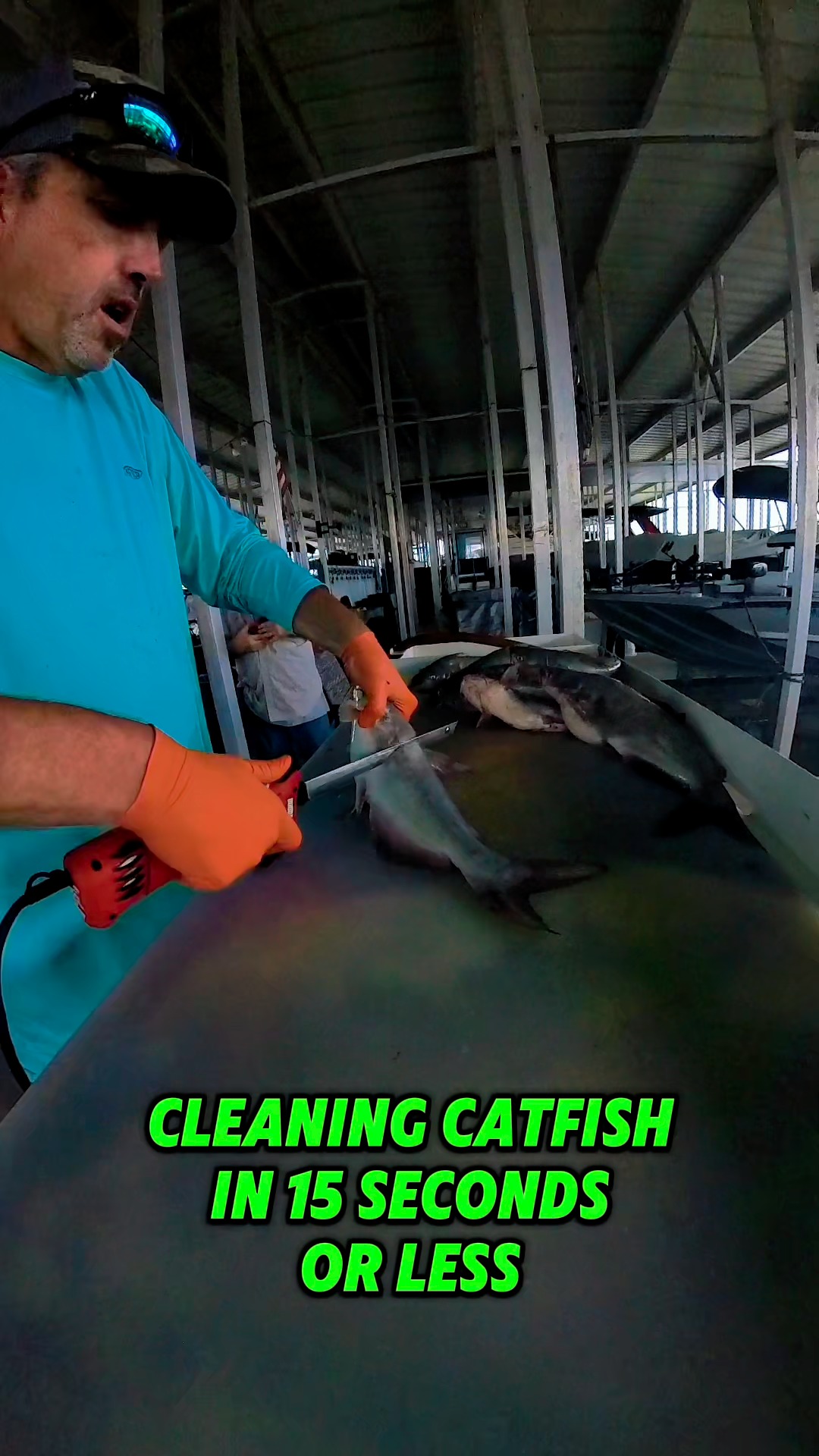 How to clean a catfish in 15 seconds or less. | Whisker Seeker Tackle ...