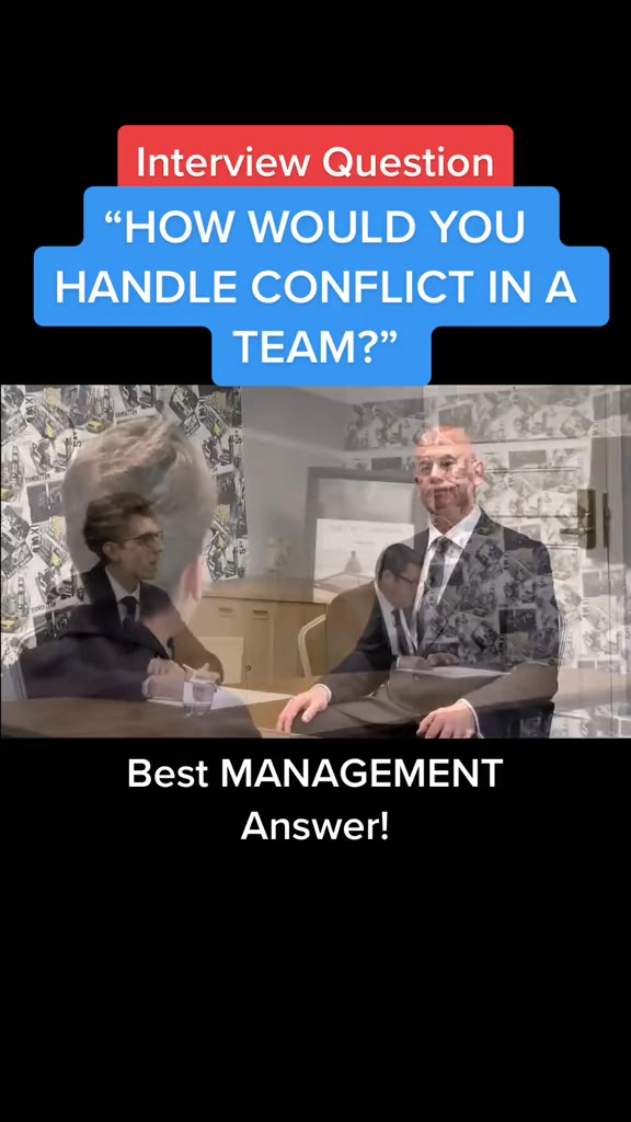 HOW WOULD YOU HANDLE CONFLICT IN A TEAM Manager Interview Question and ...