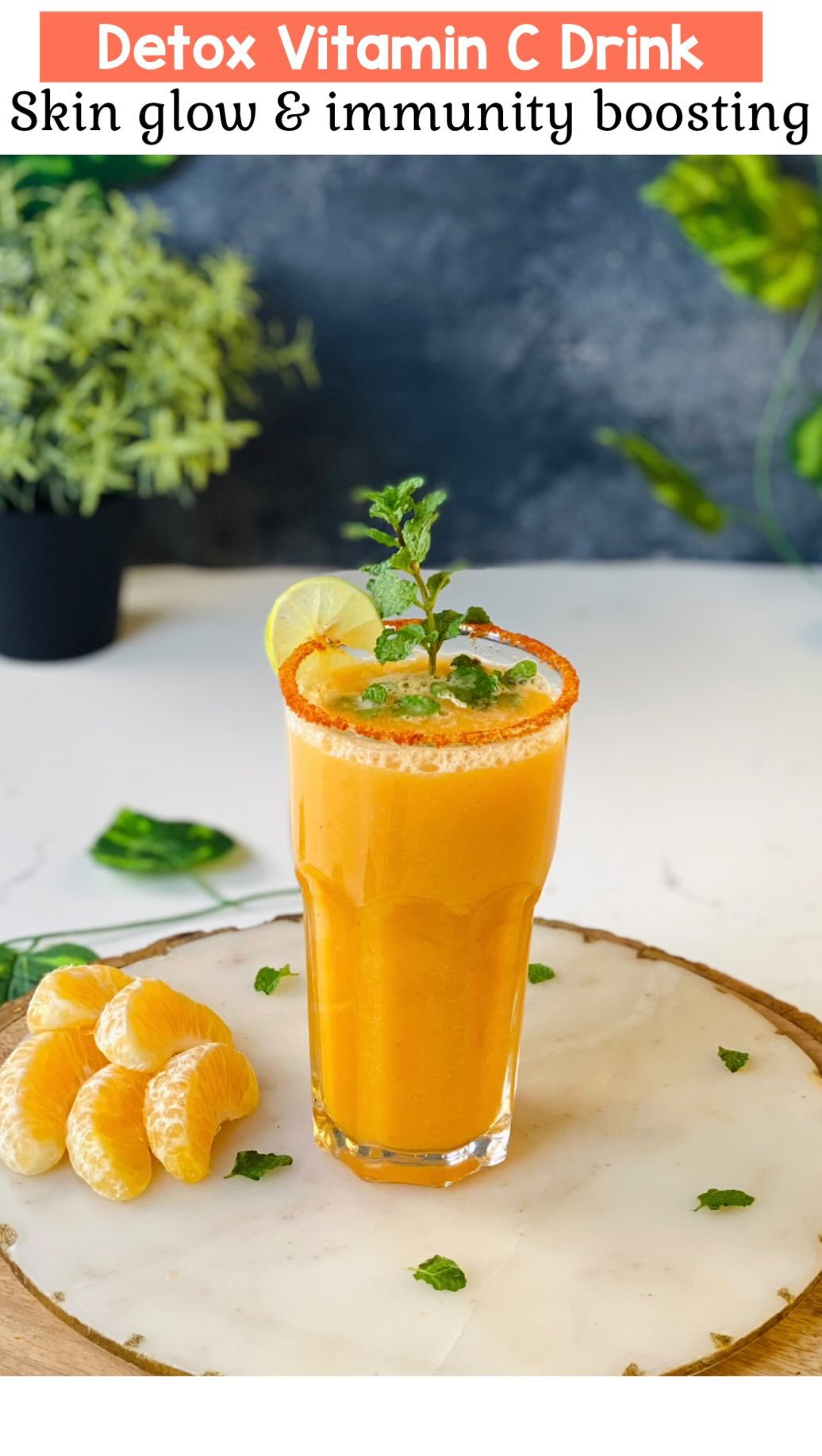 Detox Vitamin C Juice Recipe for Glowing Skin & Immunity Boost