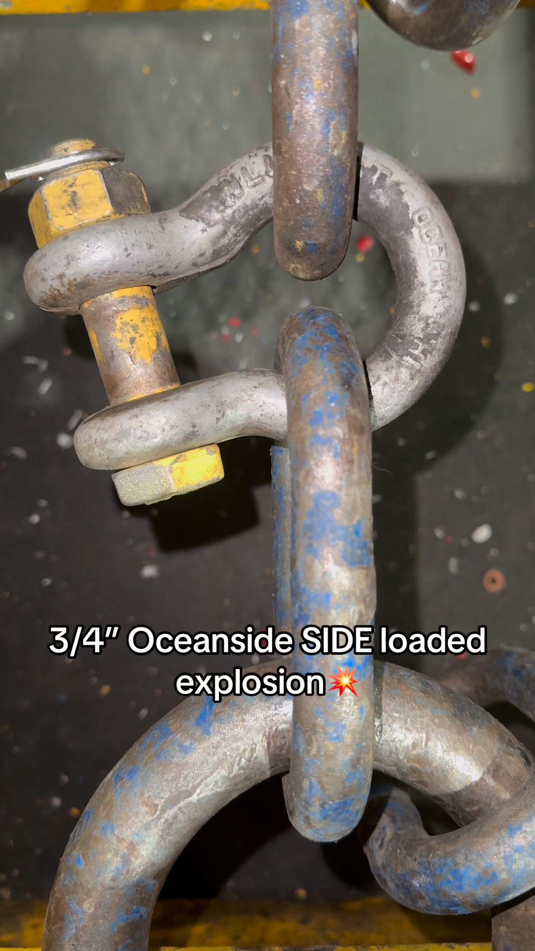 Ever seen what happens when a shackle takes a side load it wasn’t built ...
