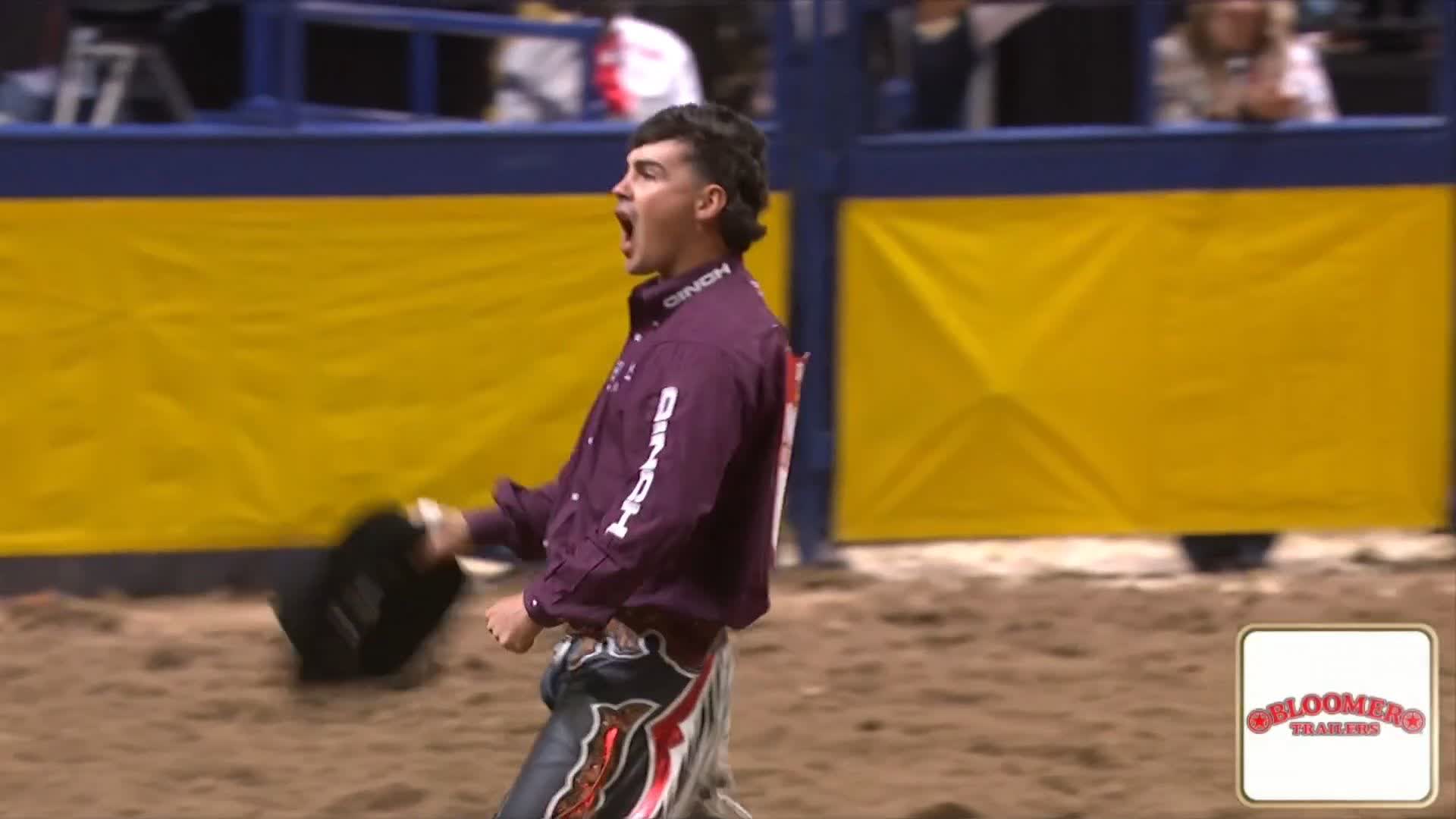 Damian Brennan vs Prairie Fire | 90 pts | 2025 NFR Round 2 Winner
