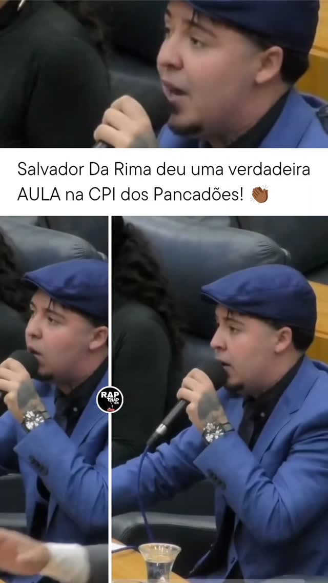 Salvador Da Rima deu uma AULA na CPI dos Pancadões! O artista ...