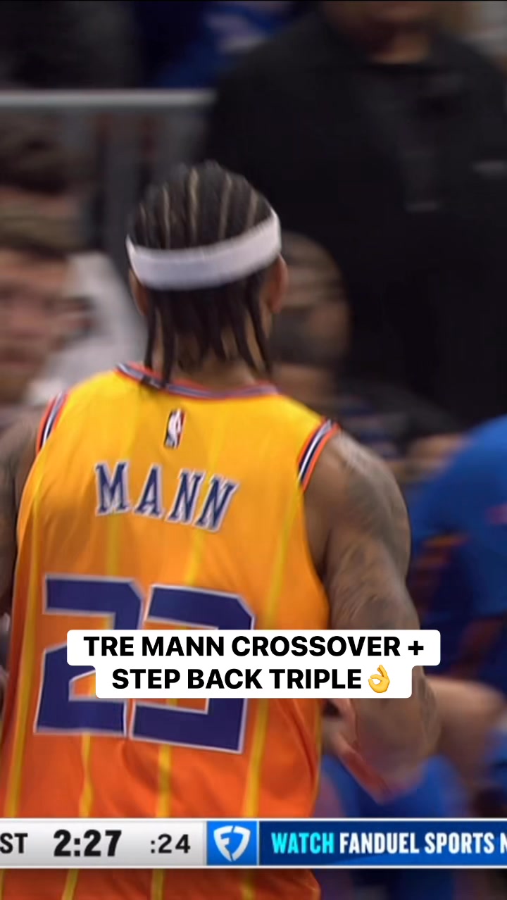 Tre Mann with the NICE crossover and the step back 3! 💥 Lamelo Ball ...